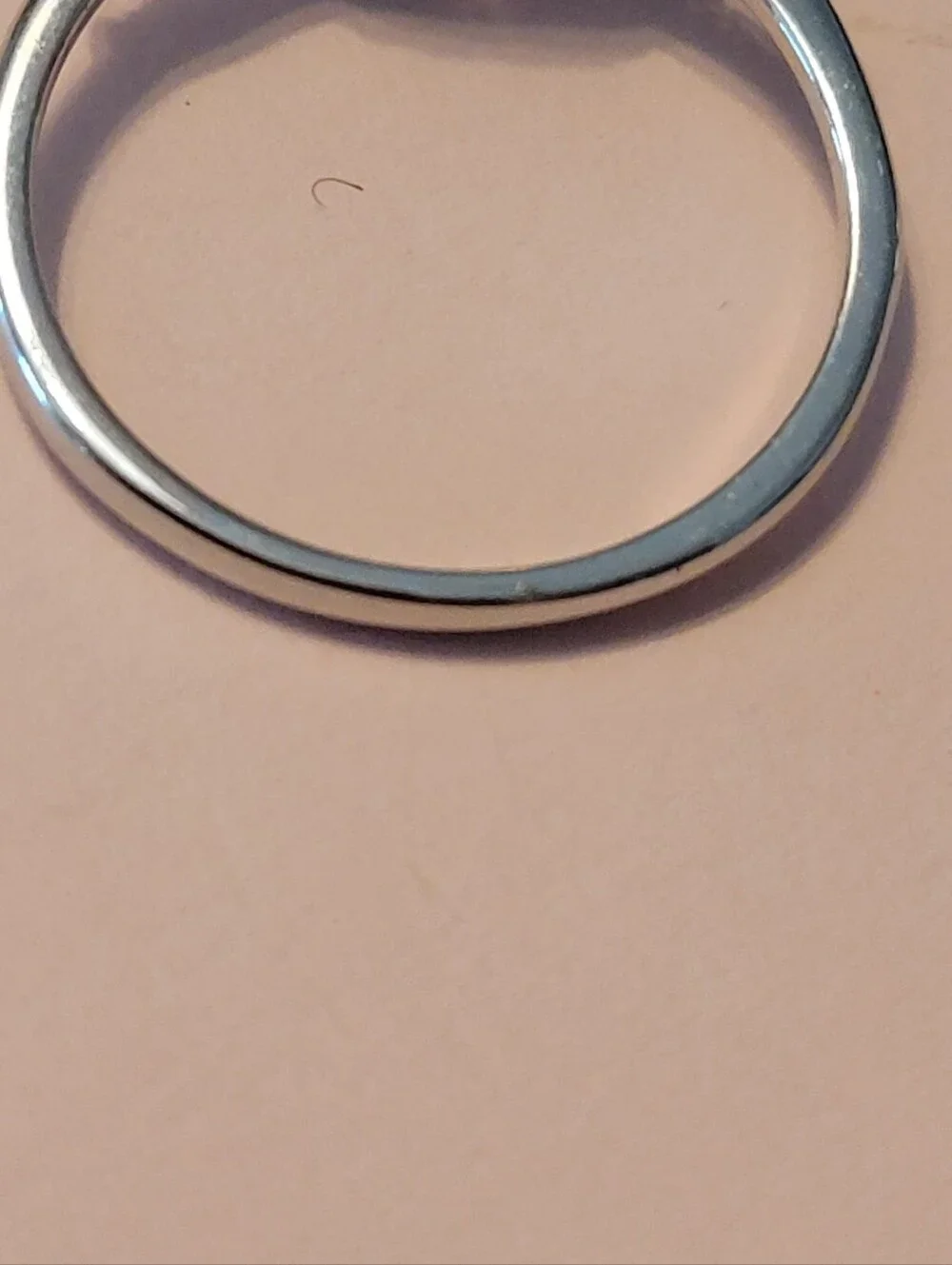 Silver 925  Ring with Purple Center Stone and Halo of Clear Stones